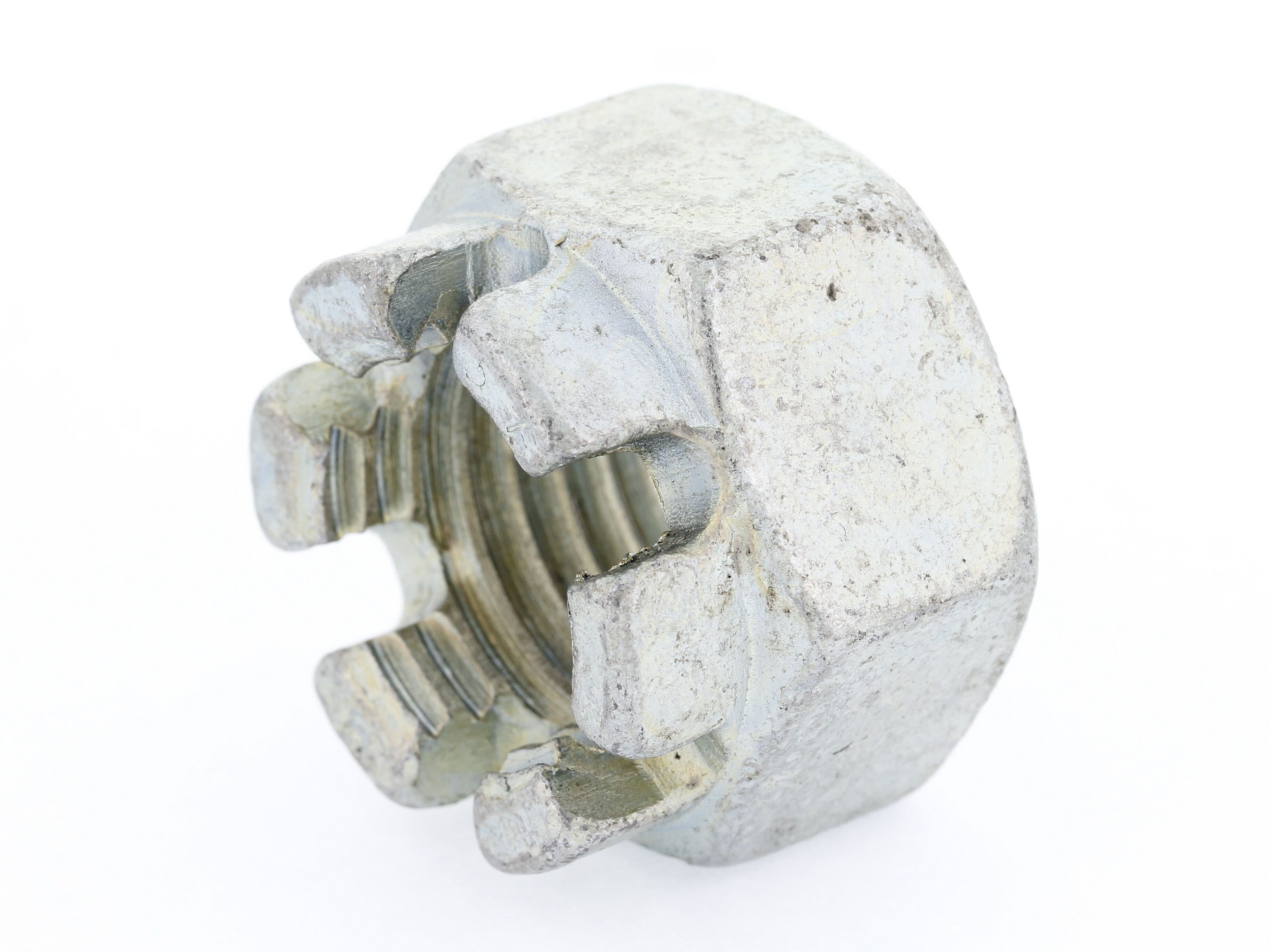 SEKSKANT KRONEMUTTER DIN 935-1 6 UBELAGT